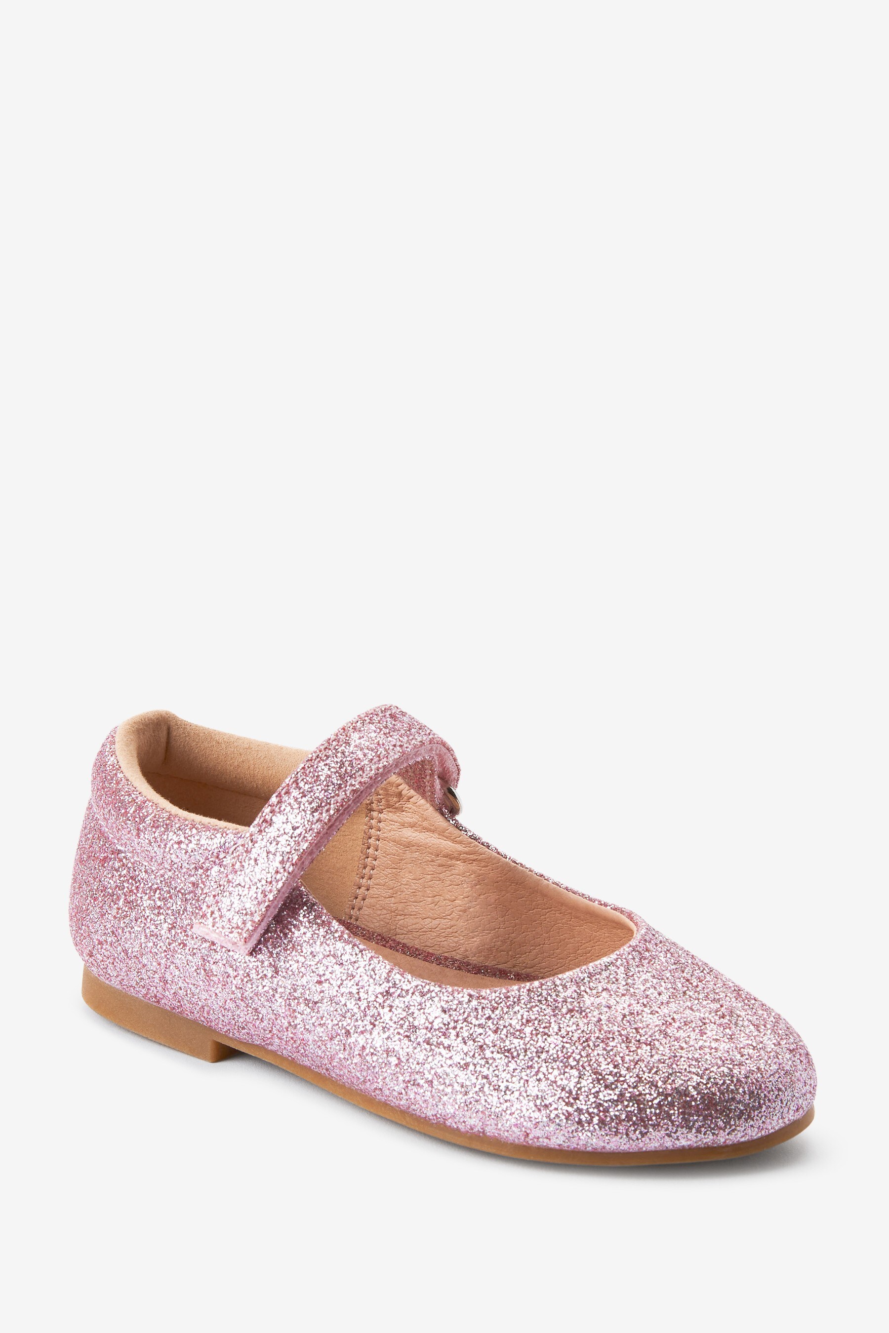 Buy Pink Glitter Standard Fit F Mary Jane Occasion Shoes from Next Luxembourg