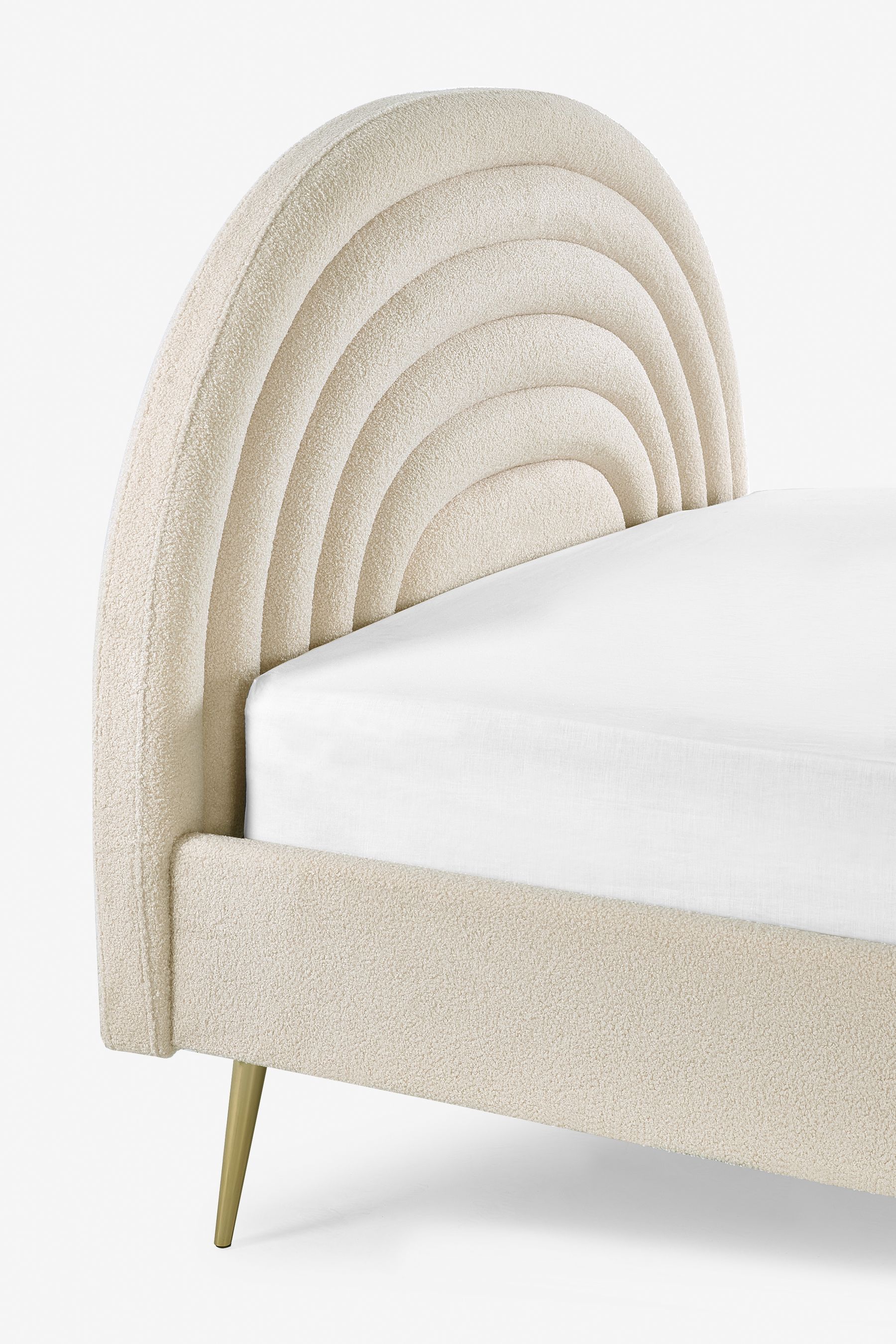 Buy Soft Cosy Boucle Ivory Kids Rainbow Upholstered Standard Bed from the Next UK online shop