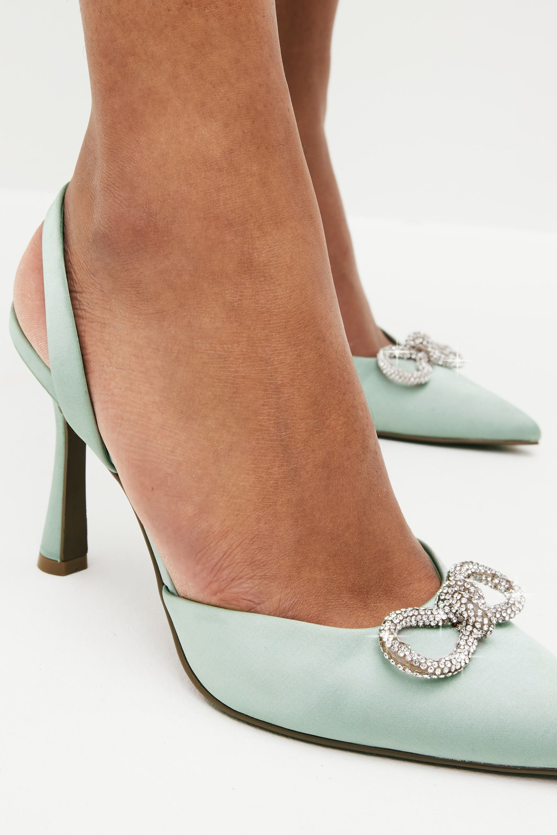 Mint green pumps shop