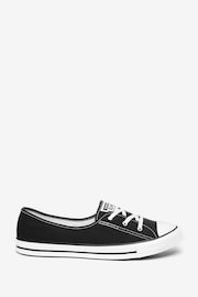 Converse Black Ballet Lace Trainers - Image 1 of 4