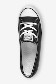 Converse Black Ballet Lace Trainers - Image 3 of 4