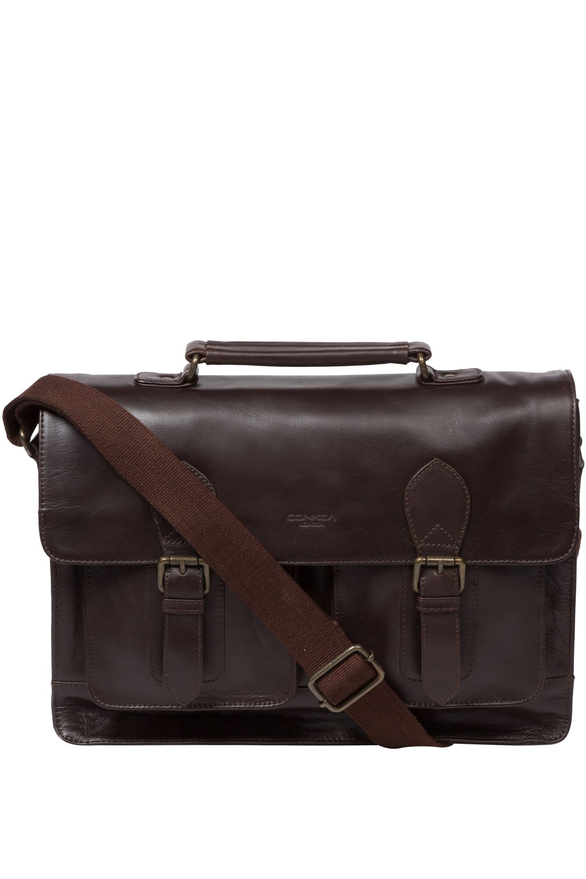 Conkca Pinter Leather Work Bag - Image 1 of 8