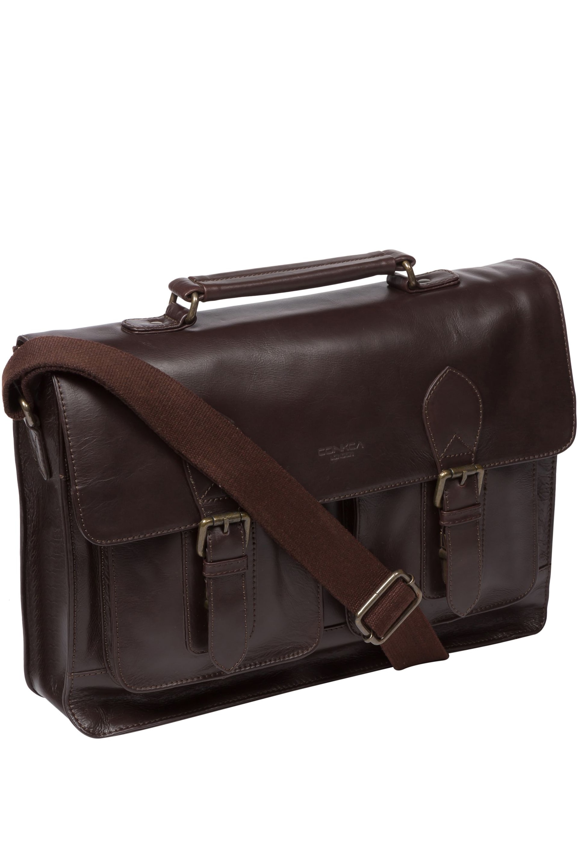 Conkca Pinter Leather Work Bag - Image 4 of 8