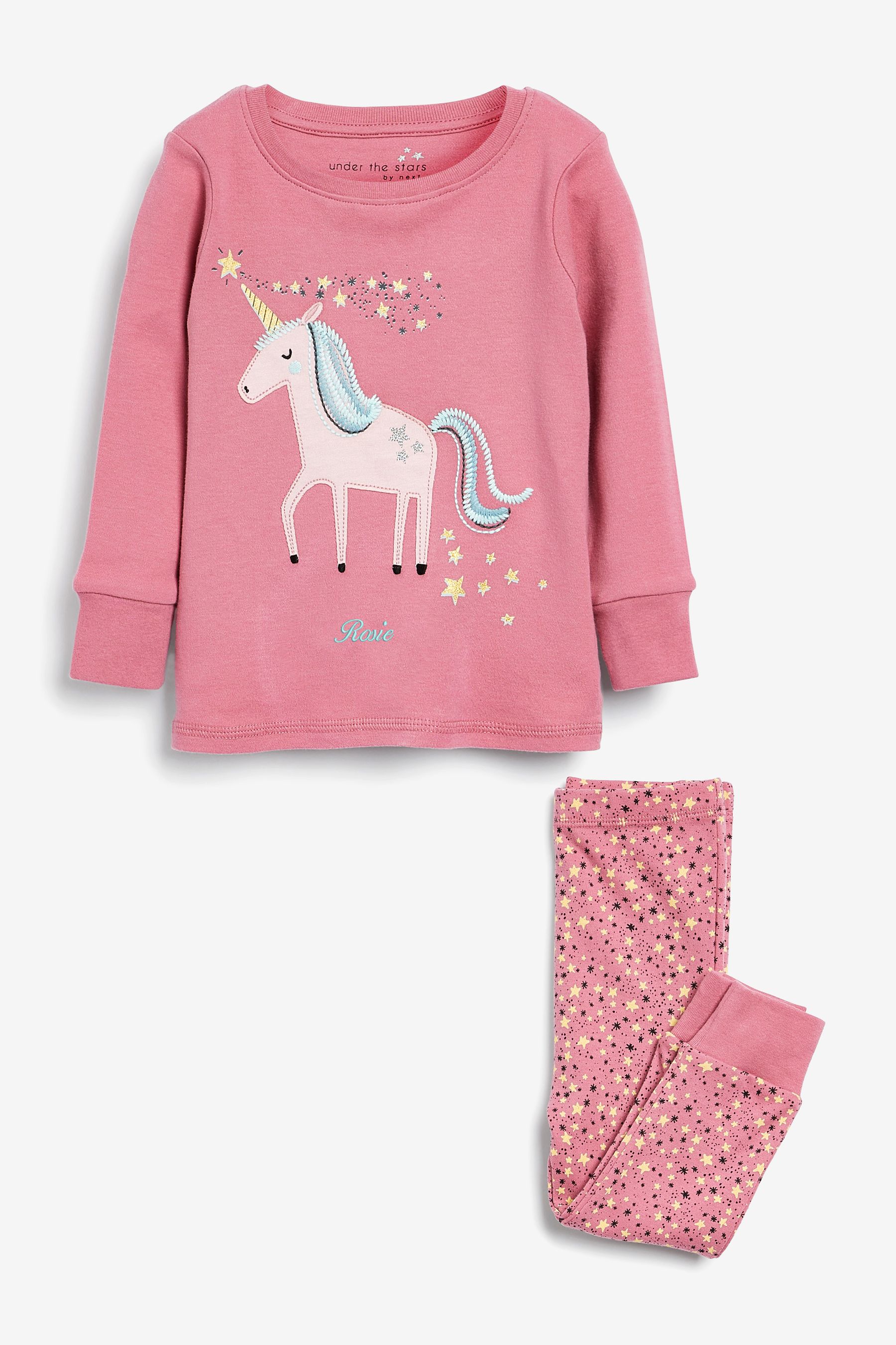 Buy Personalised Unicorn 100 Cotton Pyjamas from the Next UK online shop