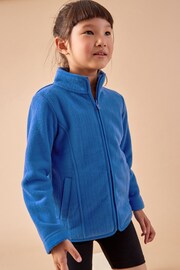 Blue Zip-Up Fleece Jacket With Pockets (3-16yrs) - Image 1 of 7