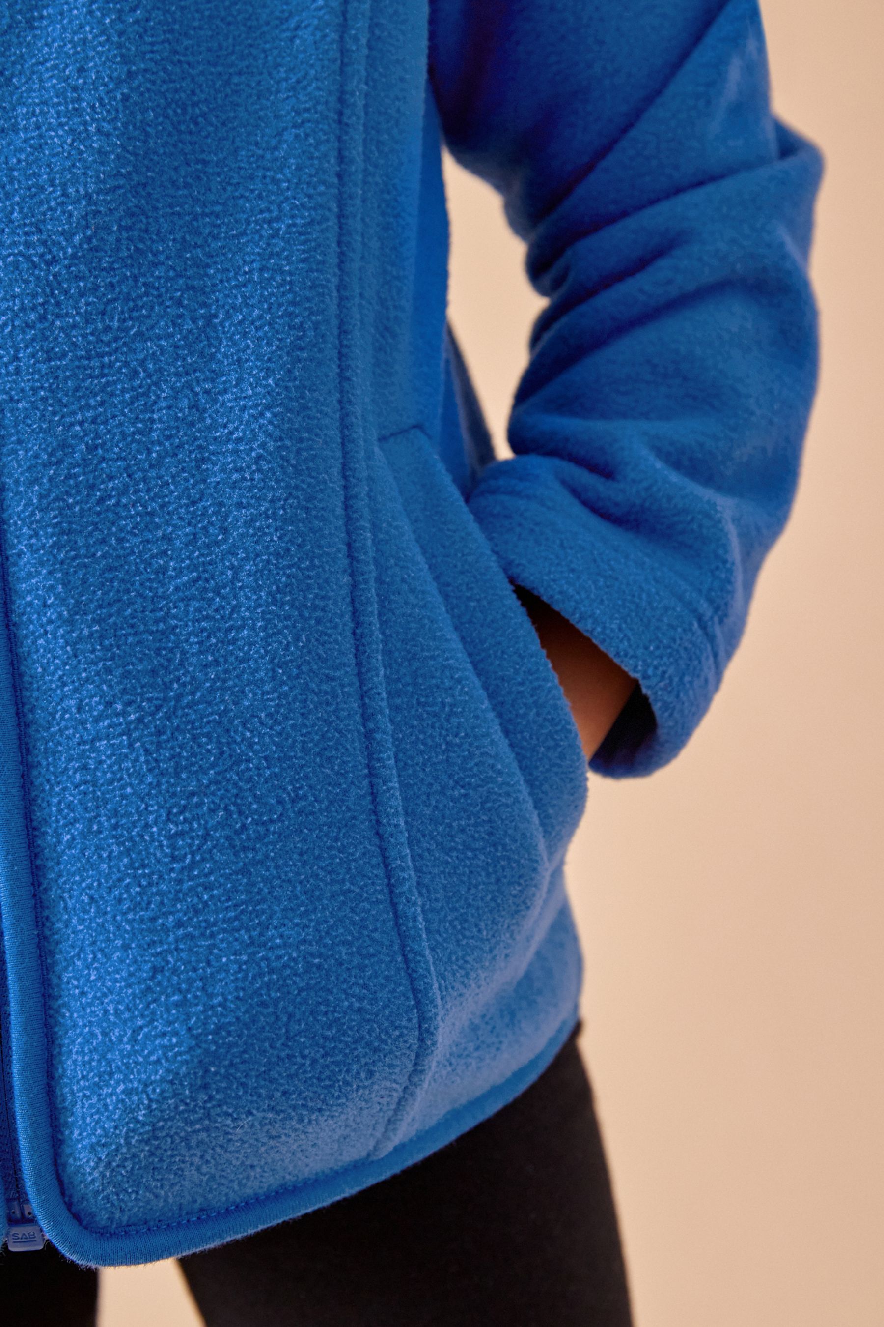 Buy Blue Zip Up Fleece Jacket With Pockets 3 16yrs from the Next UK online shop