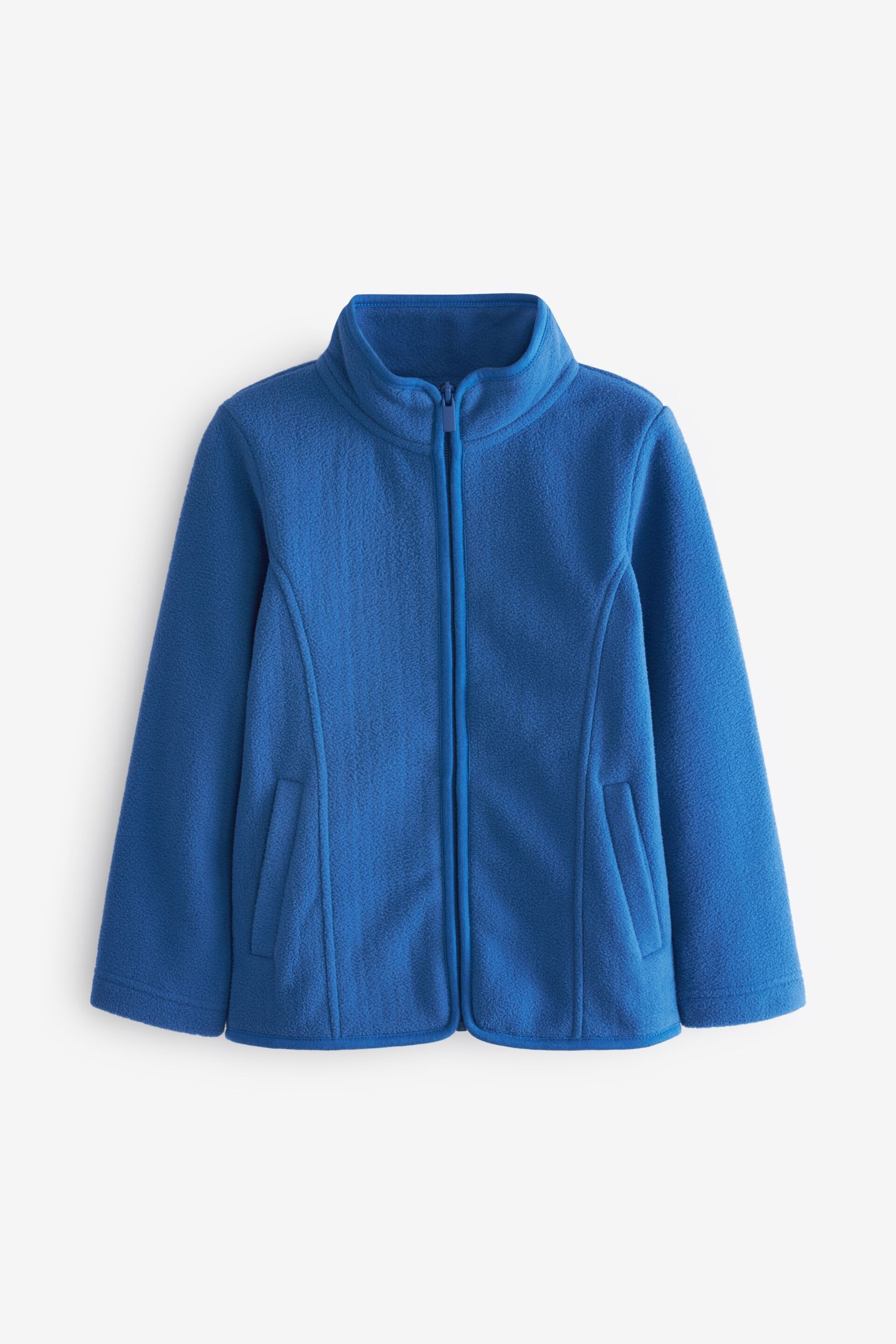 Blue Zip-Up Fleece Jacket With Pockets (3-16yrs) - Image 5 of 7