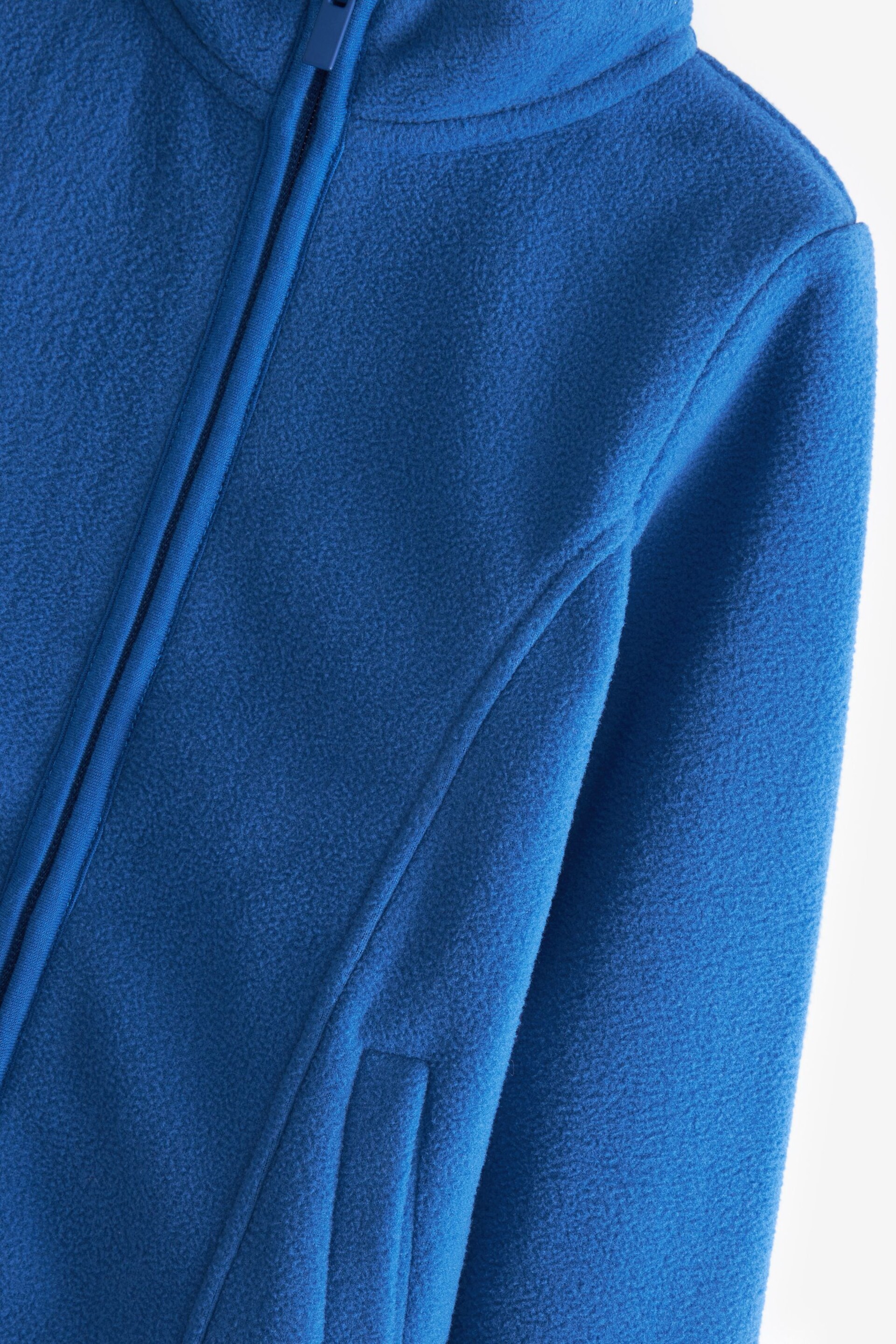 Blue Zip-Up Fleece Jacket With Pockets (3-16yrs) - Image 7 of 7