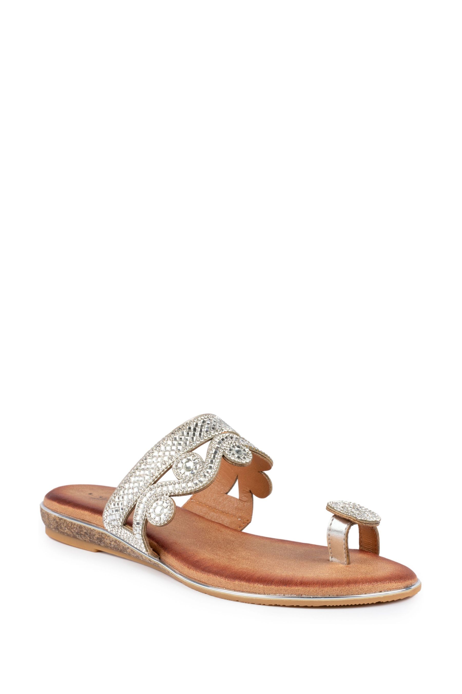 Womens toe loop sandals uk discount