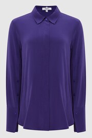 Reiss Purple Kia Silk Shirt - Image 2 of 8