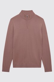 Reiss Woodrose Blackhall Merino Wool Half-Zip Funnel Neck Jumper - Image 2 of 7