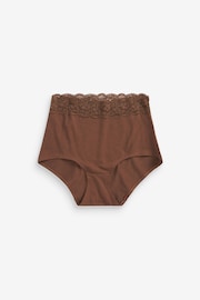 Praline Full Brief Cotton and Lace Knickers 4 Pack - Image 5 of 6