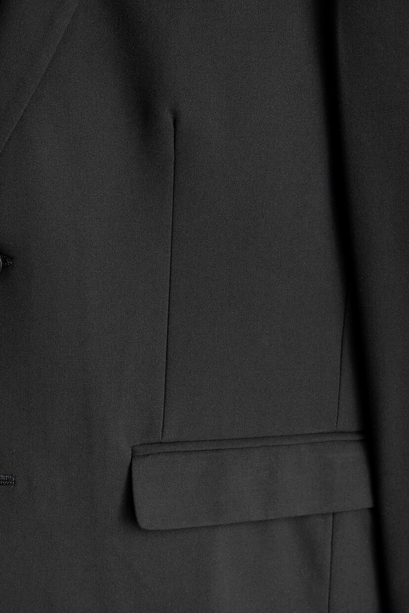 Black Skinny Fit Motionflex Stretch Suit: Jacket - Image 8 of 9
