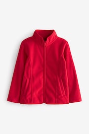 Red Zip-Up Fleece Jacket With Pockets (3-16yrs) - Image 3 of 3