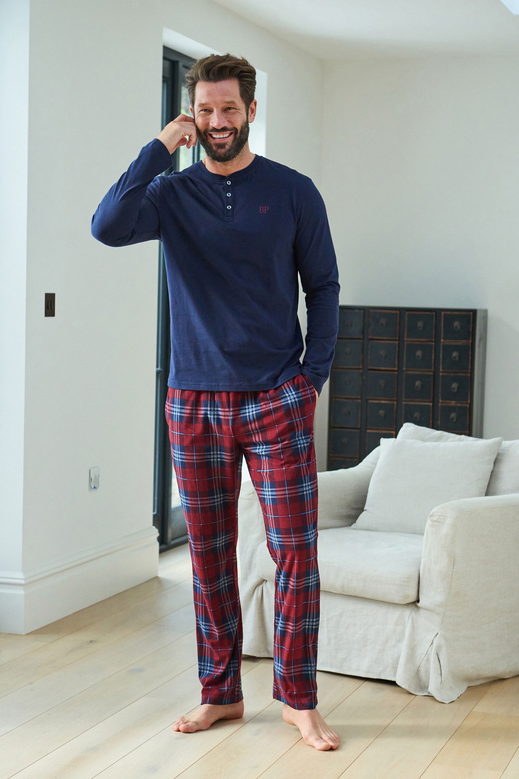 Personalised cotton pjs clearance