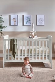 Mamas & Papas 3 Piece Nimbus White Atlas Cot Bed Range with Dresser and Wardrobe - Image 3 of 9