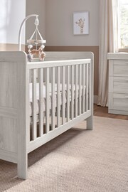 Mamas & Papas 3 Piece Nimbus White Atlas Cot Bed Range with Dresser and Wardrobe - Image 4 of 9