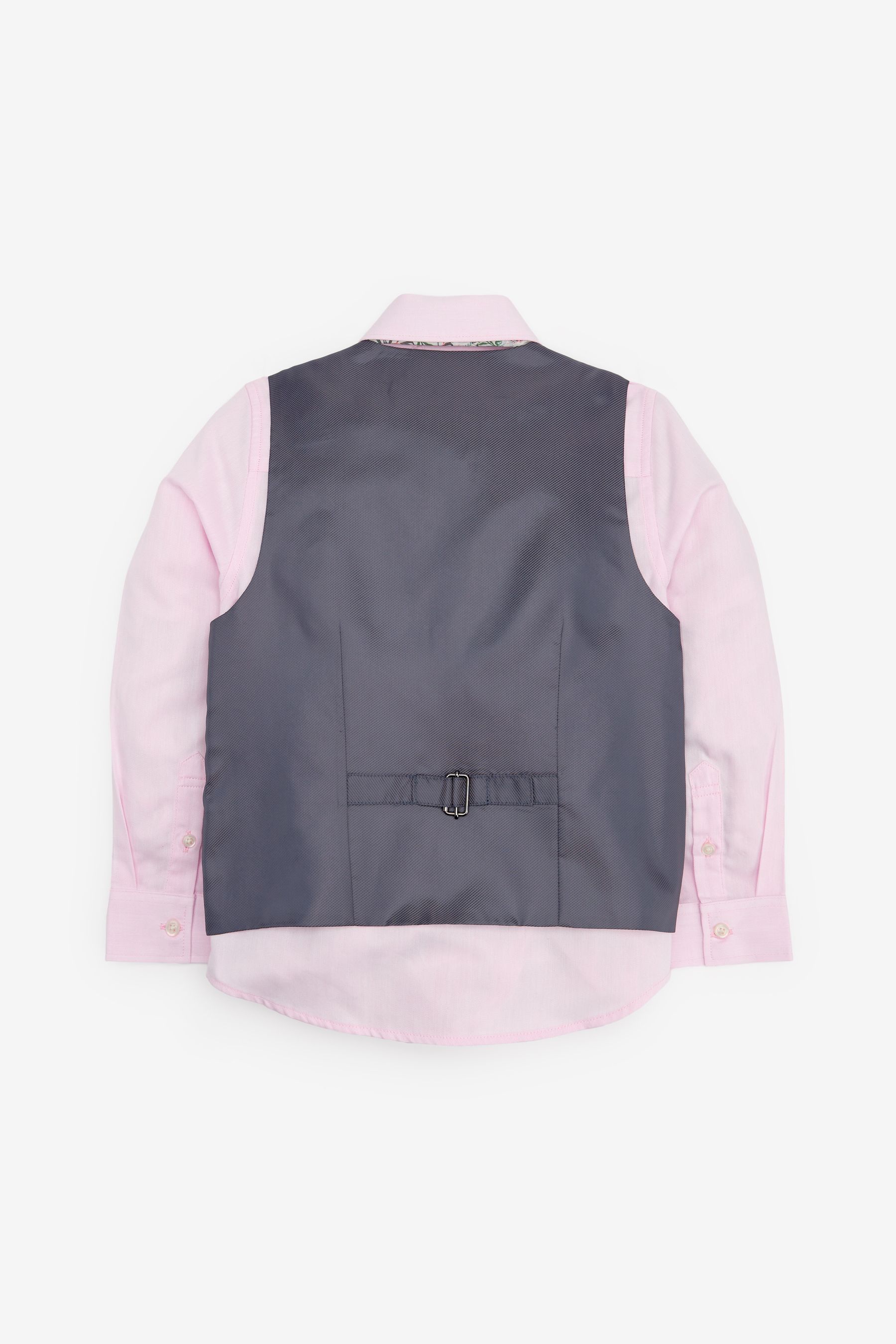 Buy Grey Waistcoat Pink Shirt Tie Set Waistcoat 12mths 16yrs from Next Luxembourg