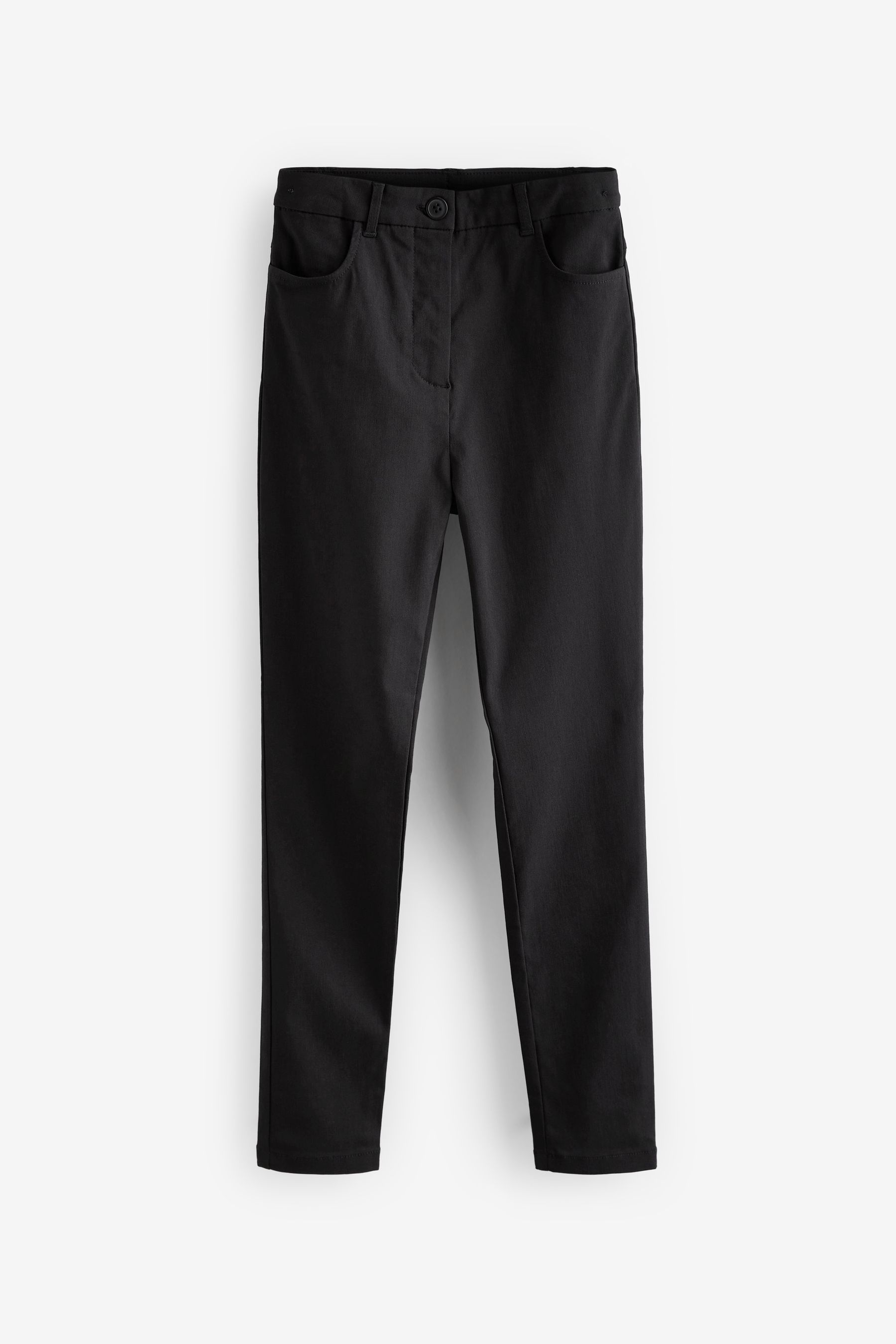 Buy Black Longer Length Skinny Fit Stretch High Waist School Trousers 9 18yrs from Next Armenia