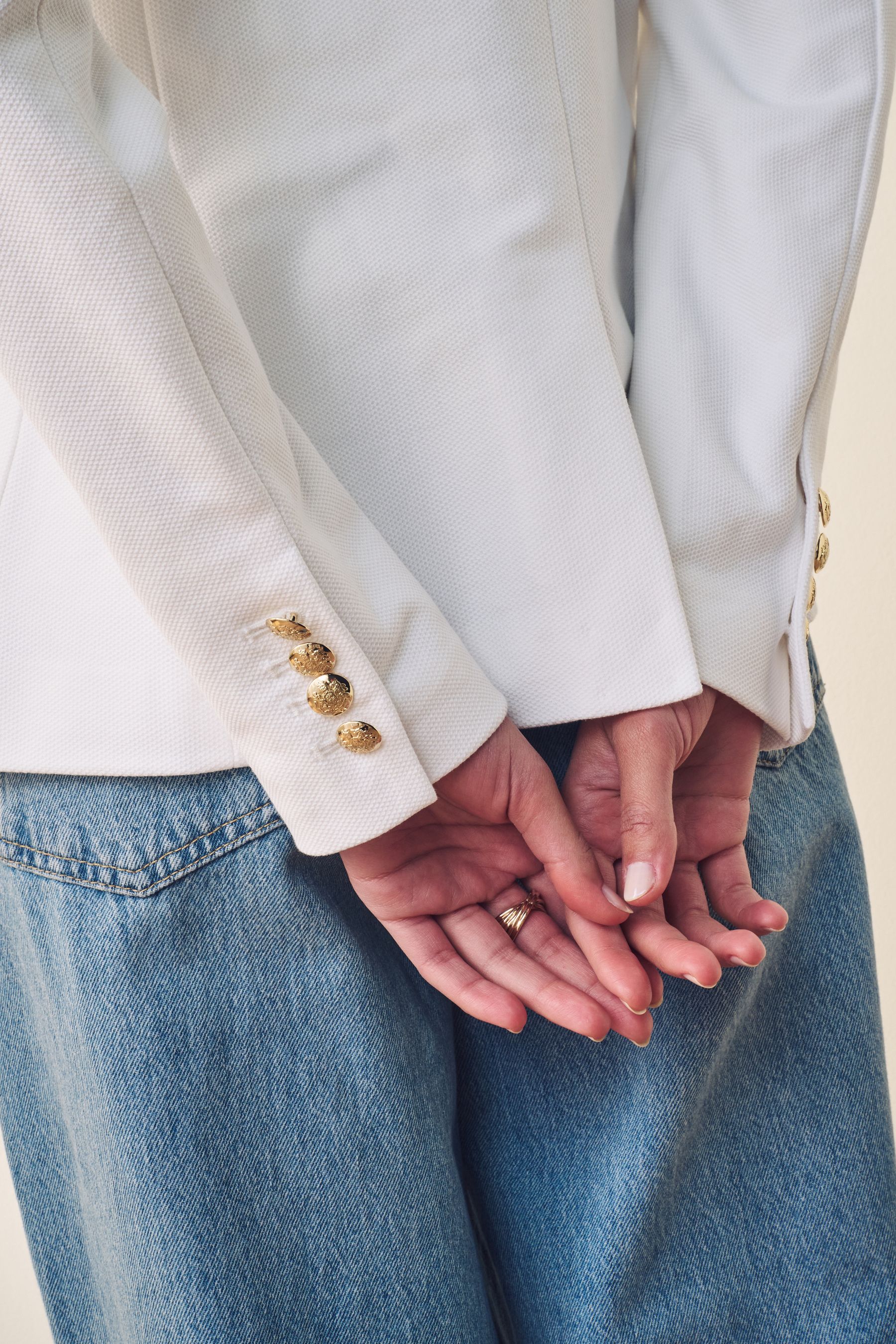 Ralph lauren blazer gold buttons hot sale