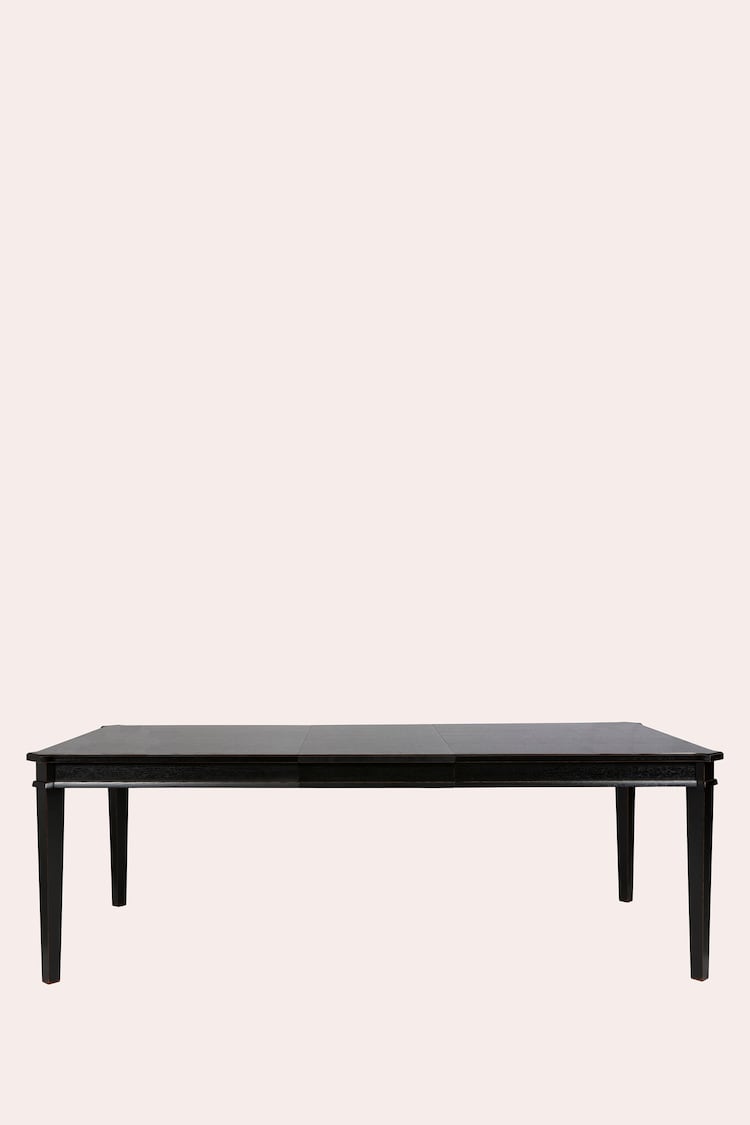 Laura Ashley Black Henshaw Extending Dining Table - Image 2 of 5