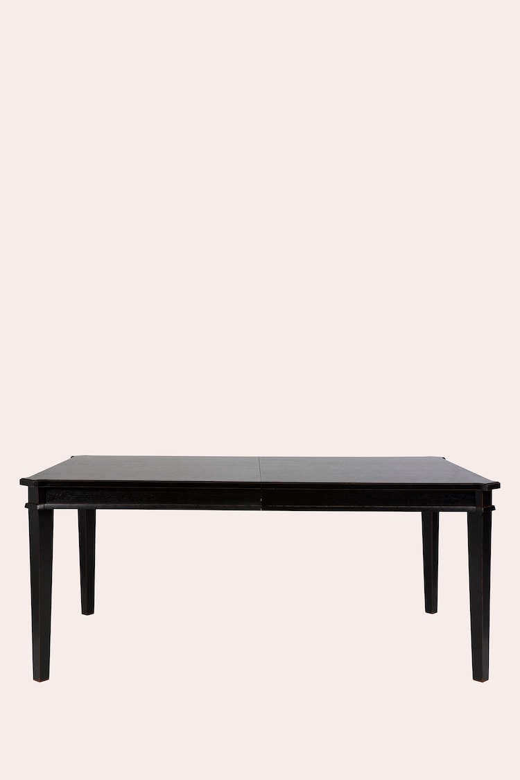 Laura Ashley Black Henshaw Extending Dining Table - Image 5 of 5