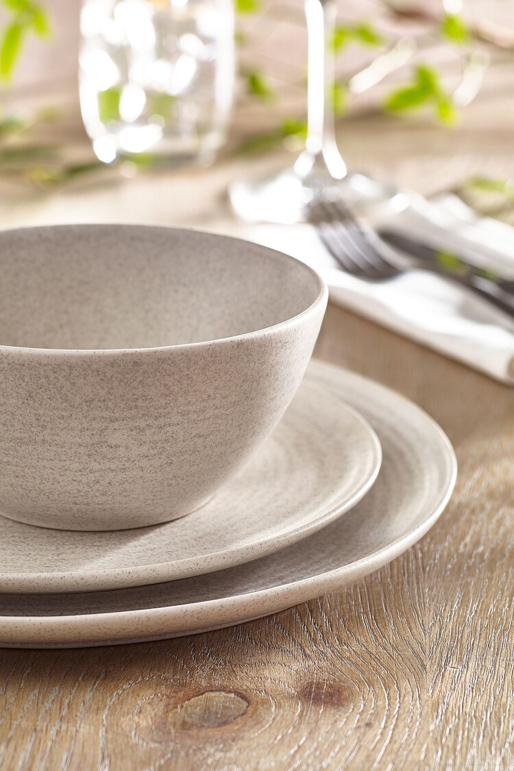 Buy 12 Piece Stone Kya Dinnerware Dinner Set from the Next UK online shop