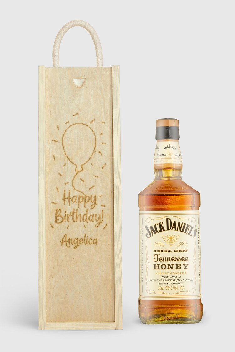 Personalised Happy Birthday Gift Box with Jack Daniel's by Gifted Drinks - Image 1 of 4