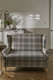 Versatile Check Nevis Grey Sherlock Small Sofa - Image 1 of 6
