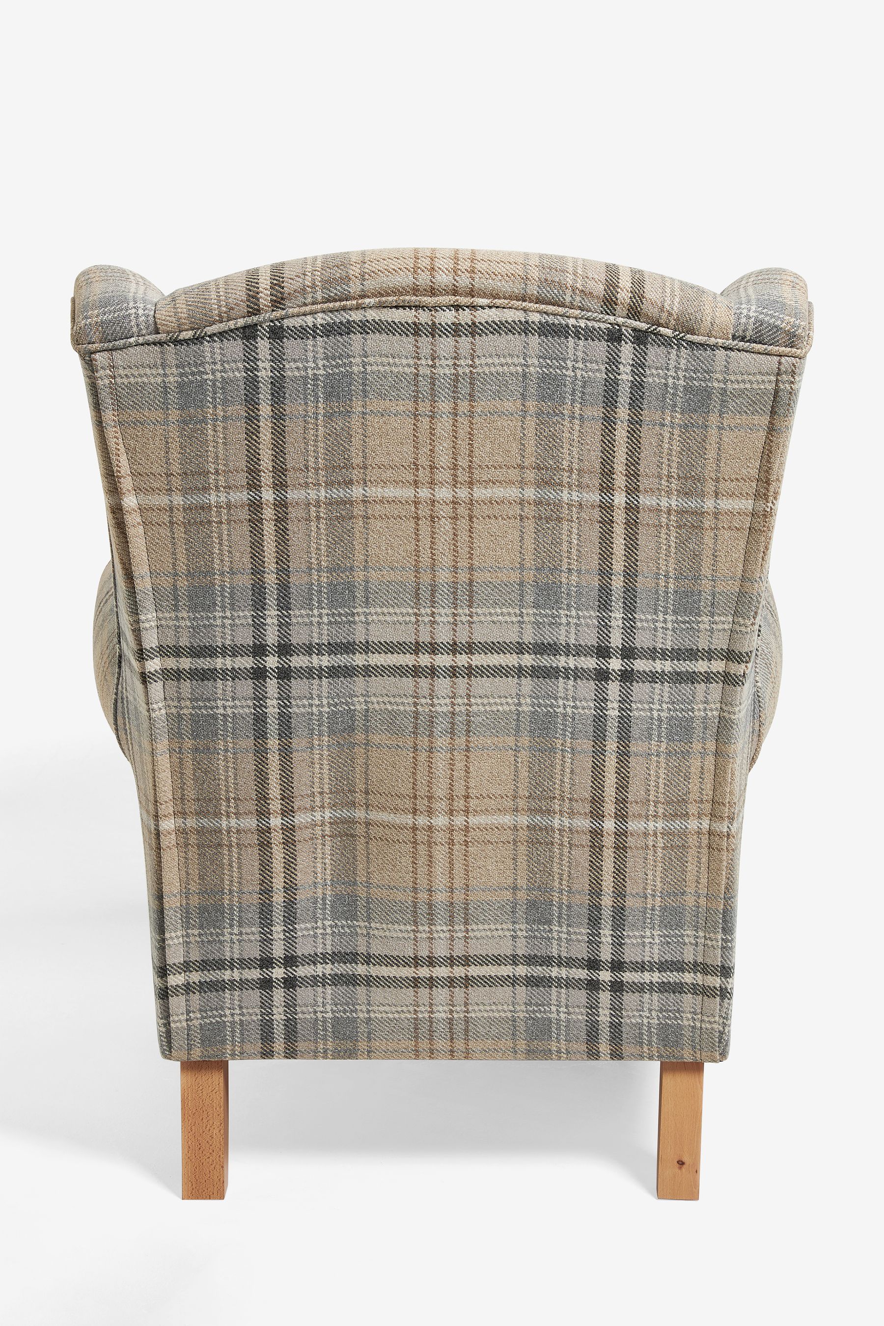 Buy Tweedy Check Kildare Grey Sherlock Highback Armchair from Next Ireland