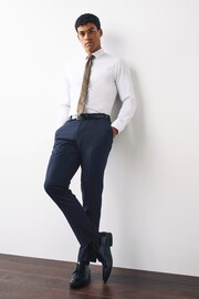 Navy Blue Slim Motionflex Stretch Suit: Trousers - Image 2 of 5