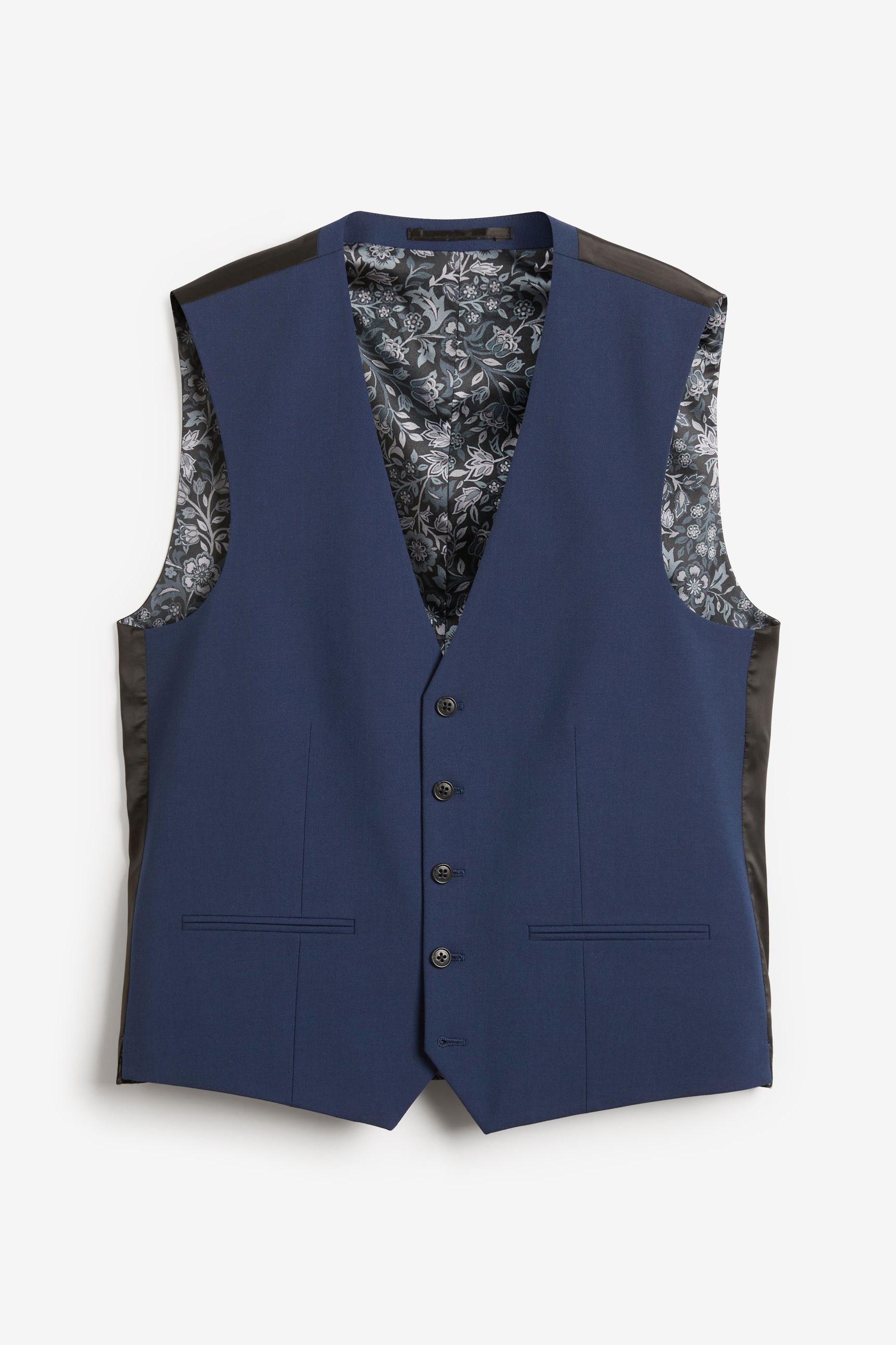 Buy Bright Blue Regular Fit Motionflex Stretch Waistcoat from Next Luxembourg