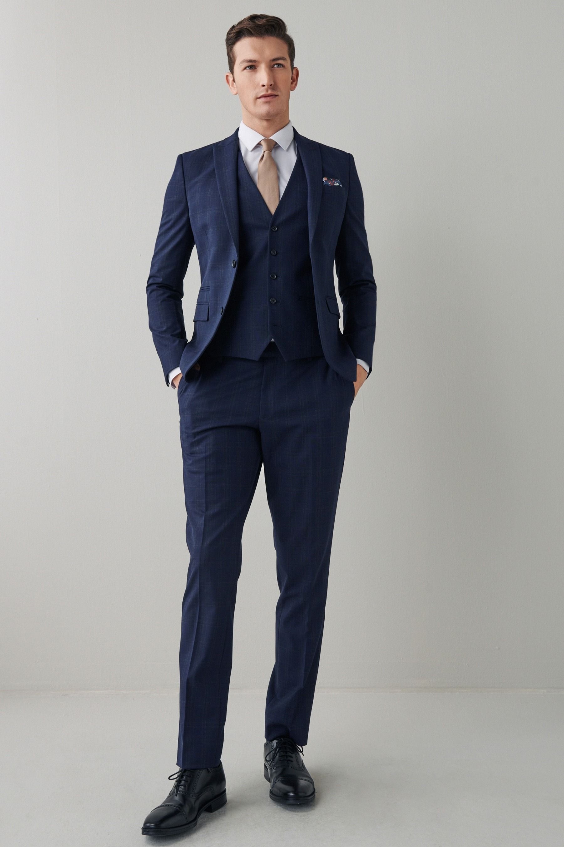 Next navy suit jacket top