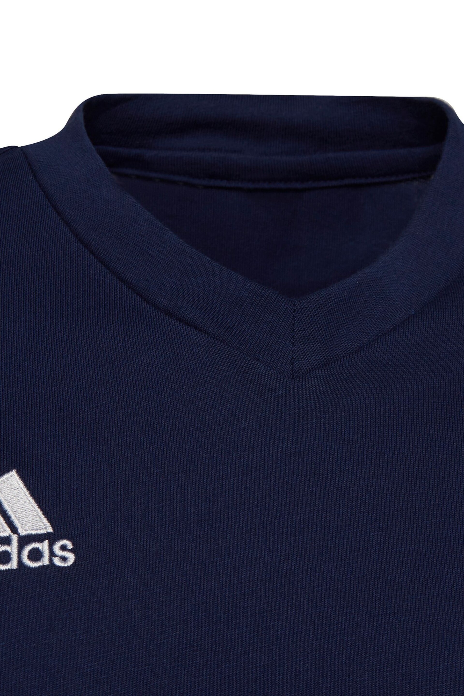 adidas Navy Blue Entrada 22 T-Shirt - Image 4 of 4