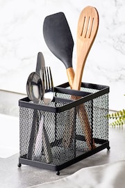 Black Bronx Mesh Cutlery Drainer - Image 1 of 3