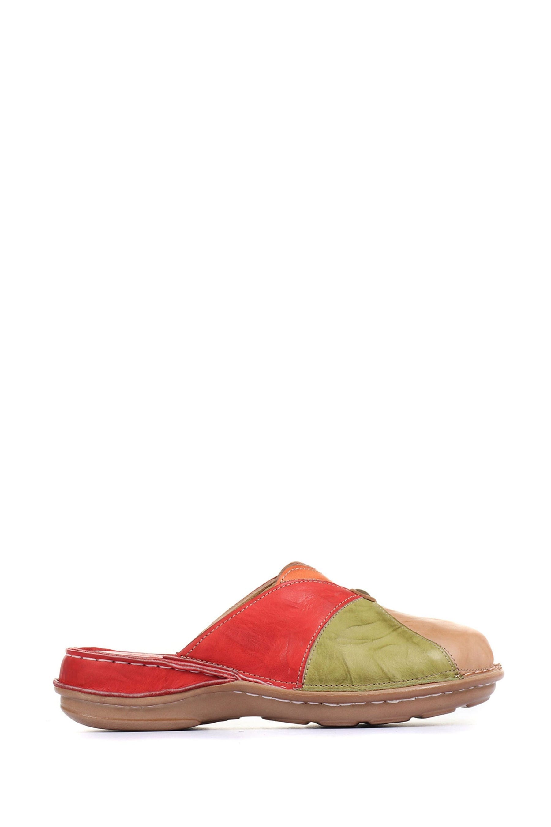 Buy Pavers Red Ladies Leather Slip On Clogs from Next Luxembourg