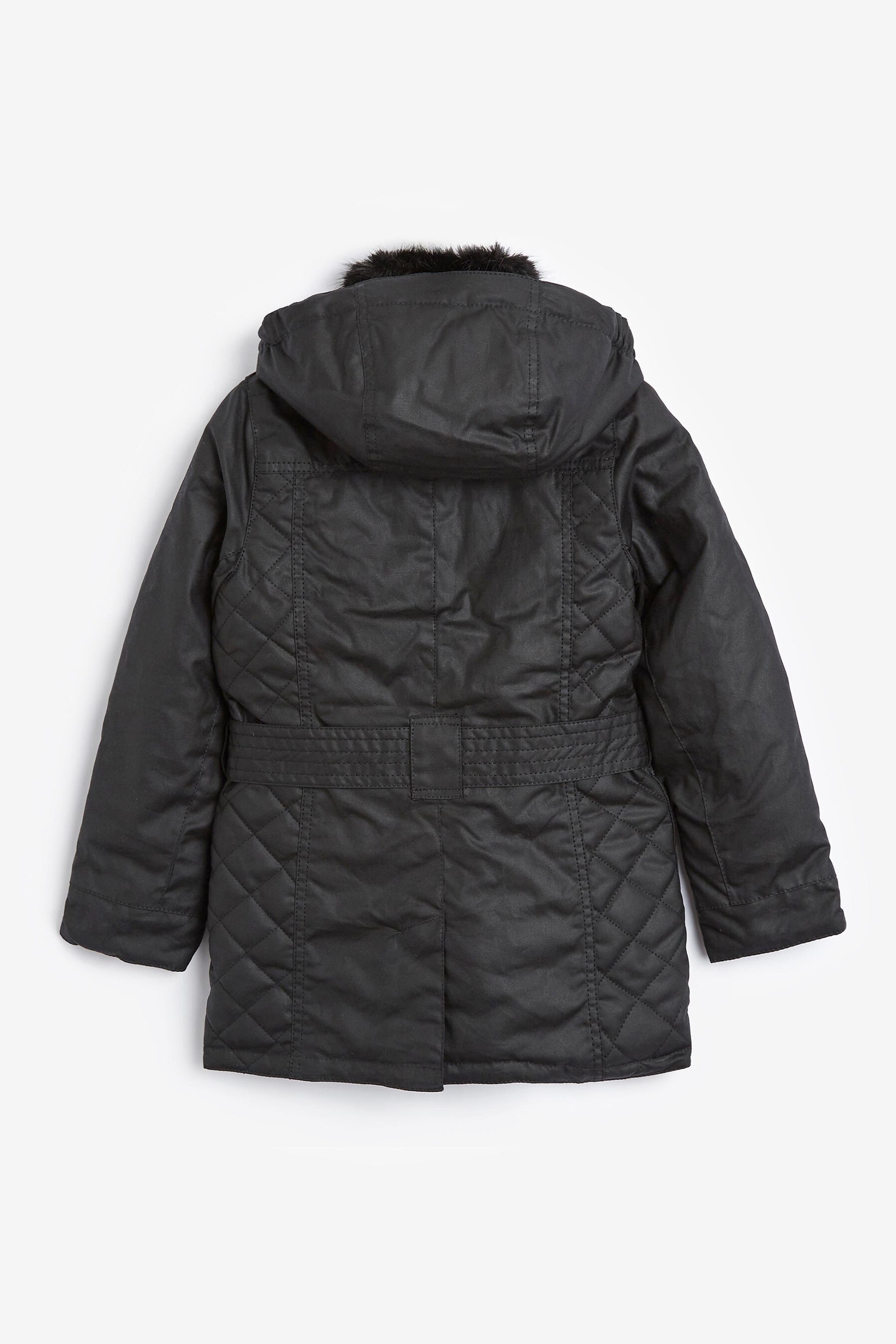 Girls wax jacket new arrivals