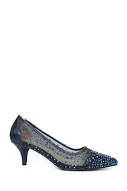 Lunar Silver Alisha Gemstone Kitten Heel Shoes - Image 1 of 4
