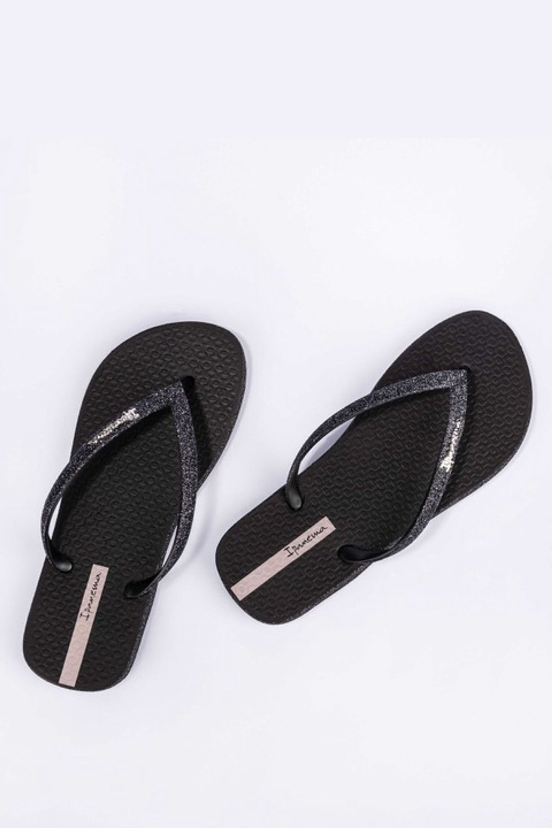 Ipanema black glitter flip flops online