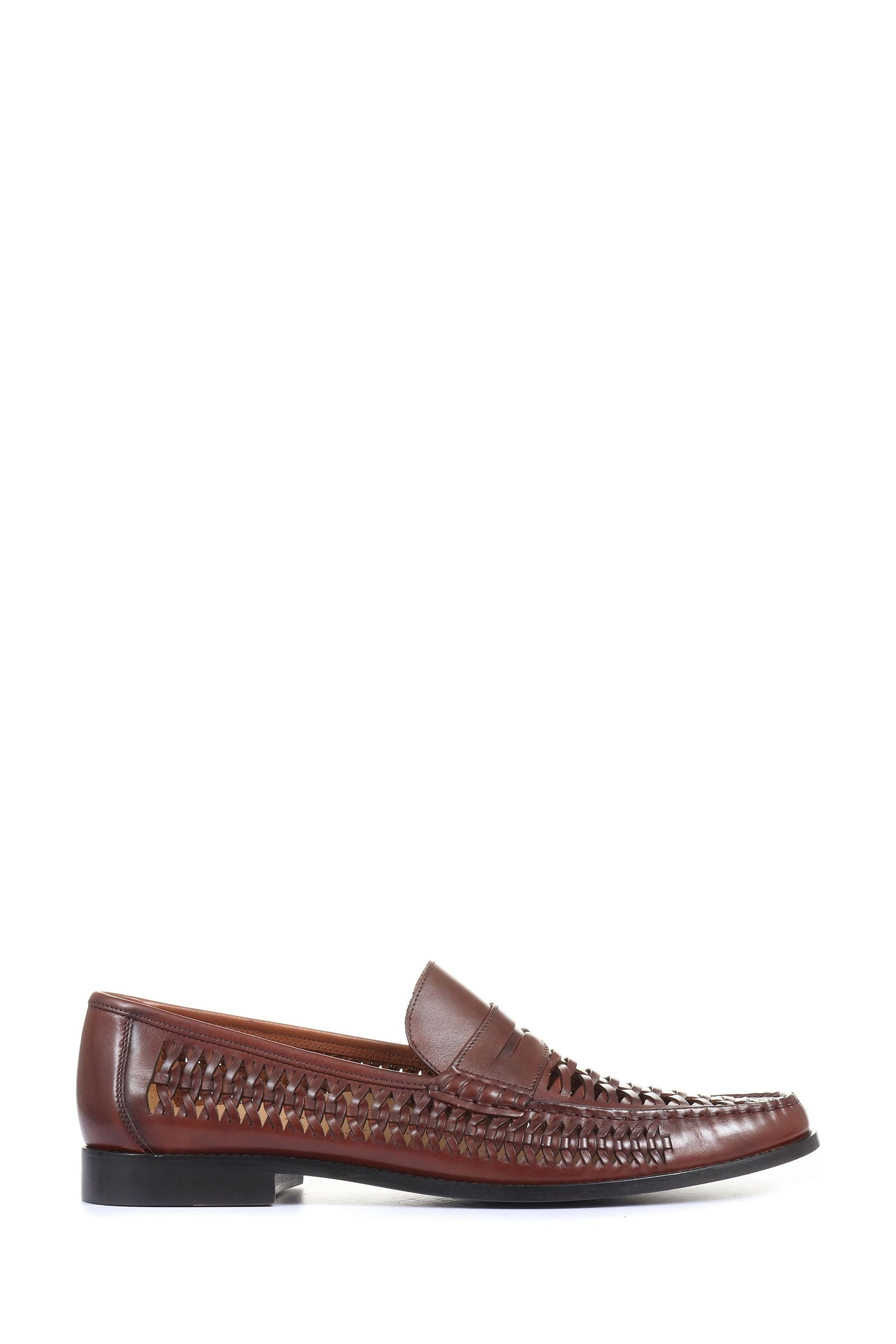 Buy Jones Bootmaker Mens Riverside Woven Leather Loafers from Next Canada
