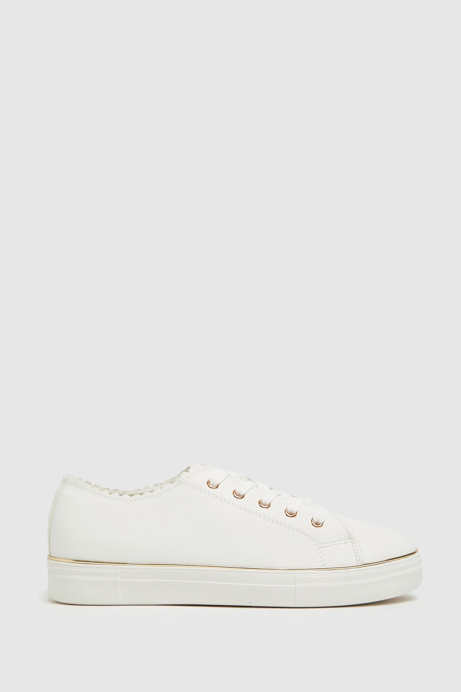 Buy Schuh White Majesty Lace Up Trainers from Next Malta