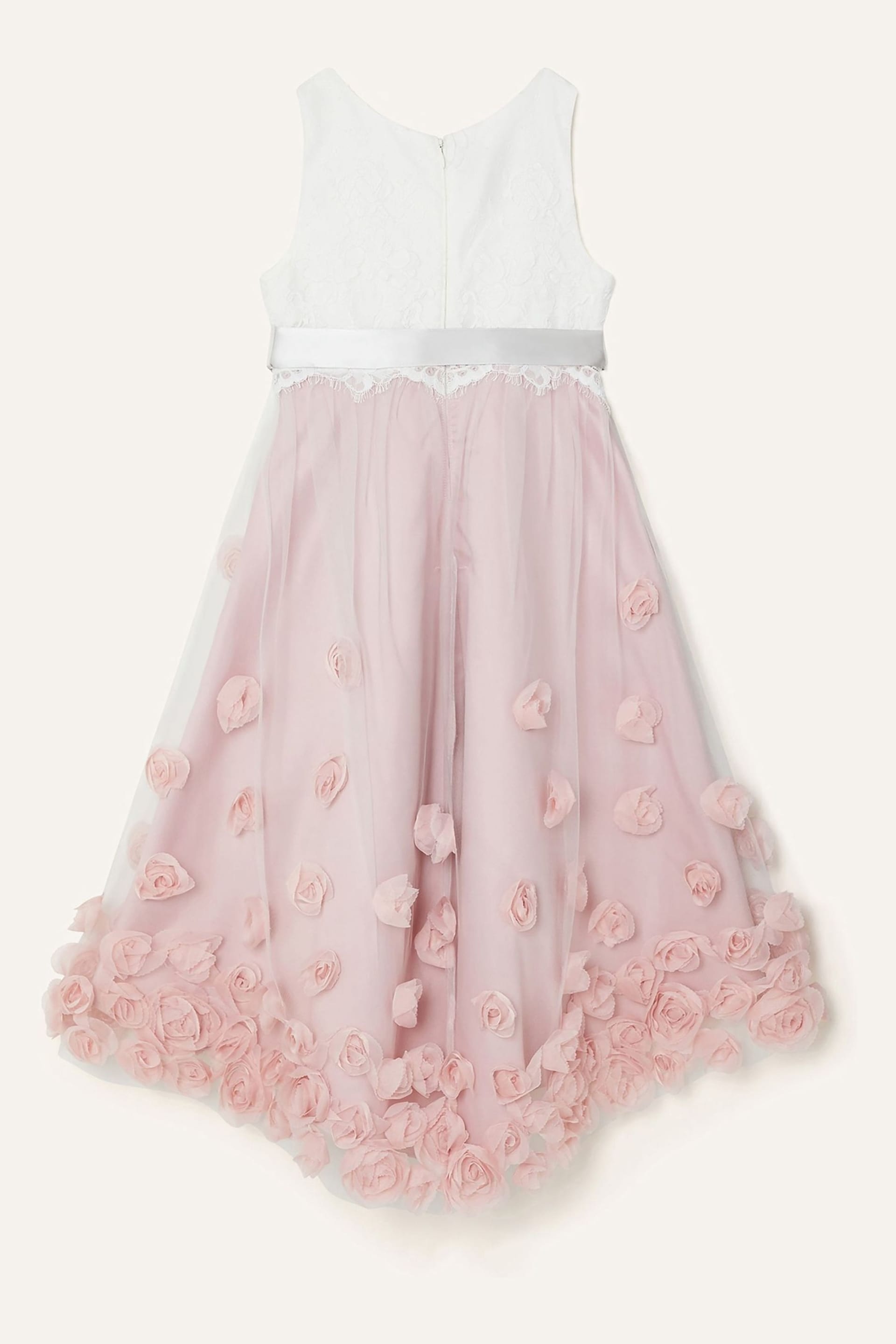 Monsoon Pink Ianthe 3D Flower Dress - Image 2 of 3