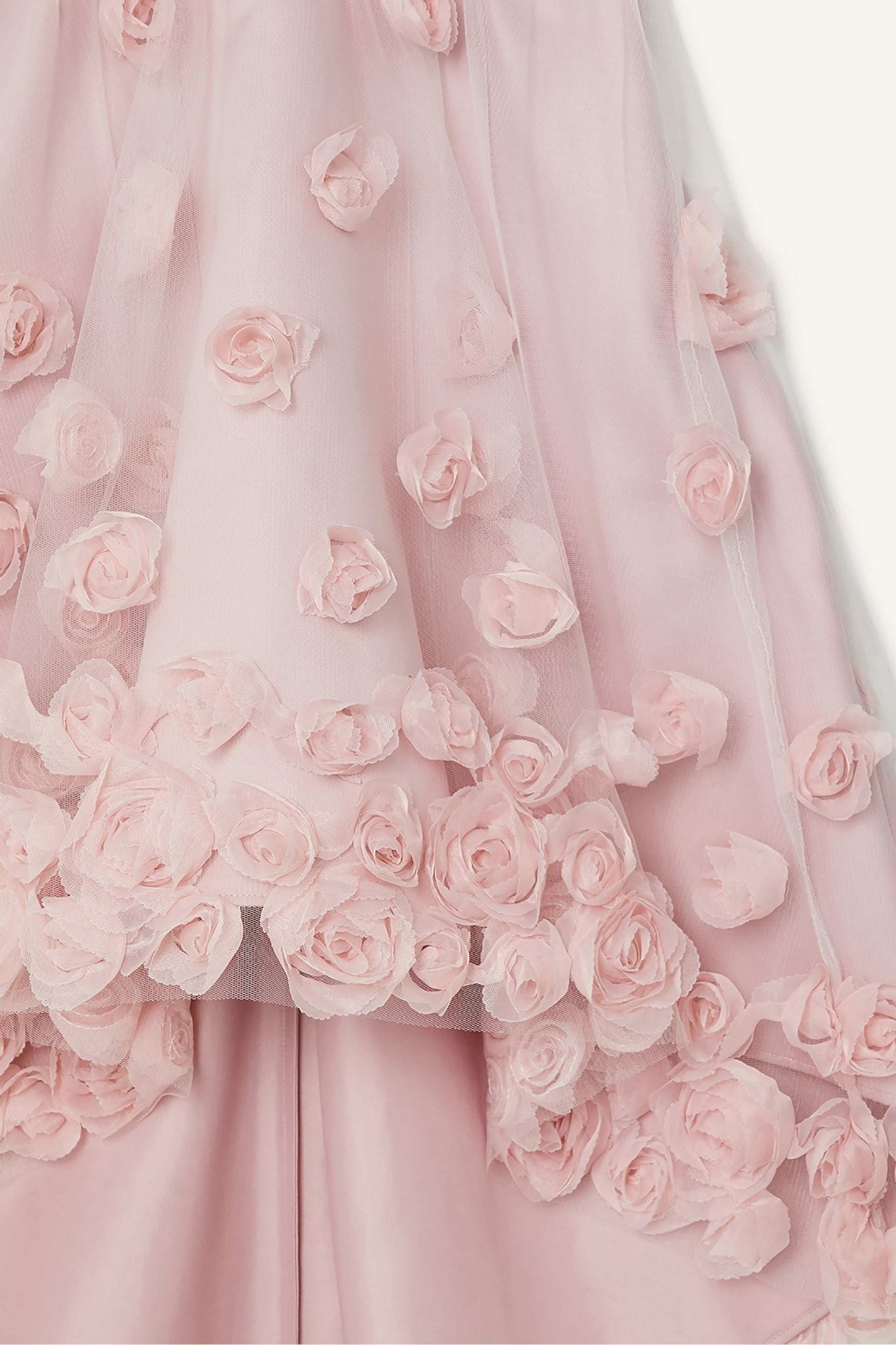 Monsoon Pink Ianthe 3D Flower Dress - Image 3 of 3