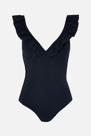 Accessorize Black Exaggerated Ruffle Swimsuit - Image 4 of 4
