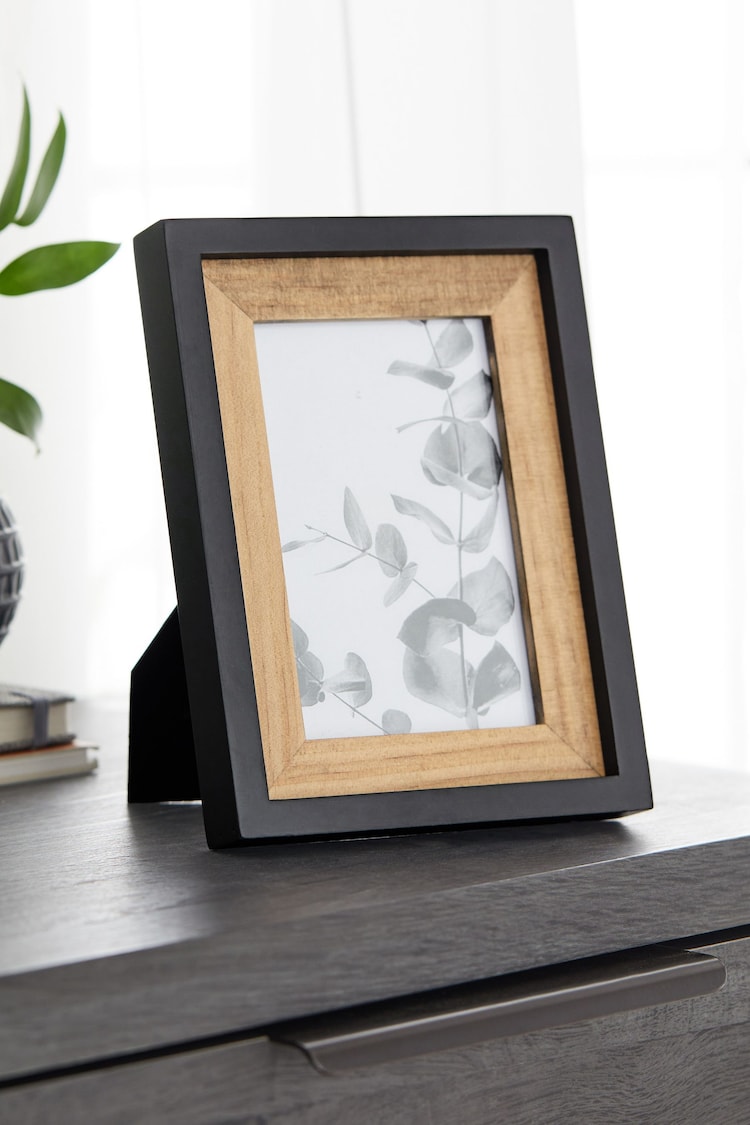 Black Bronx Wood Picture Frame - Image 1 of 6