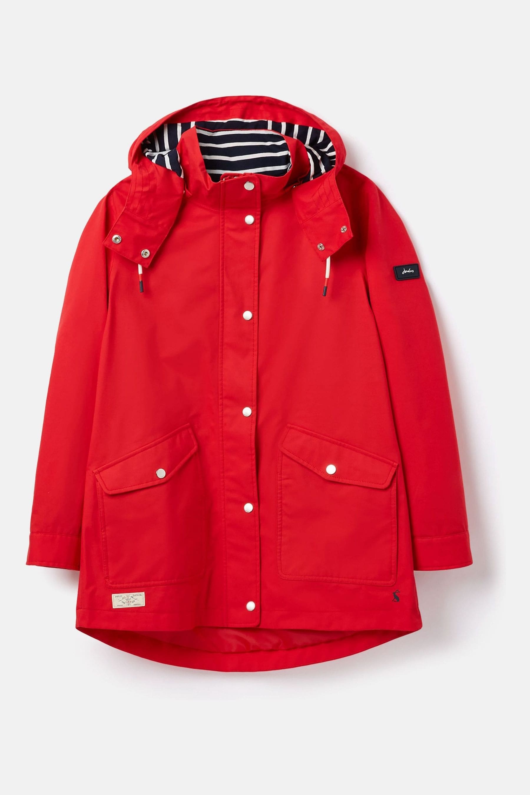 Joules red coast jacket clearance
