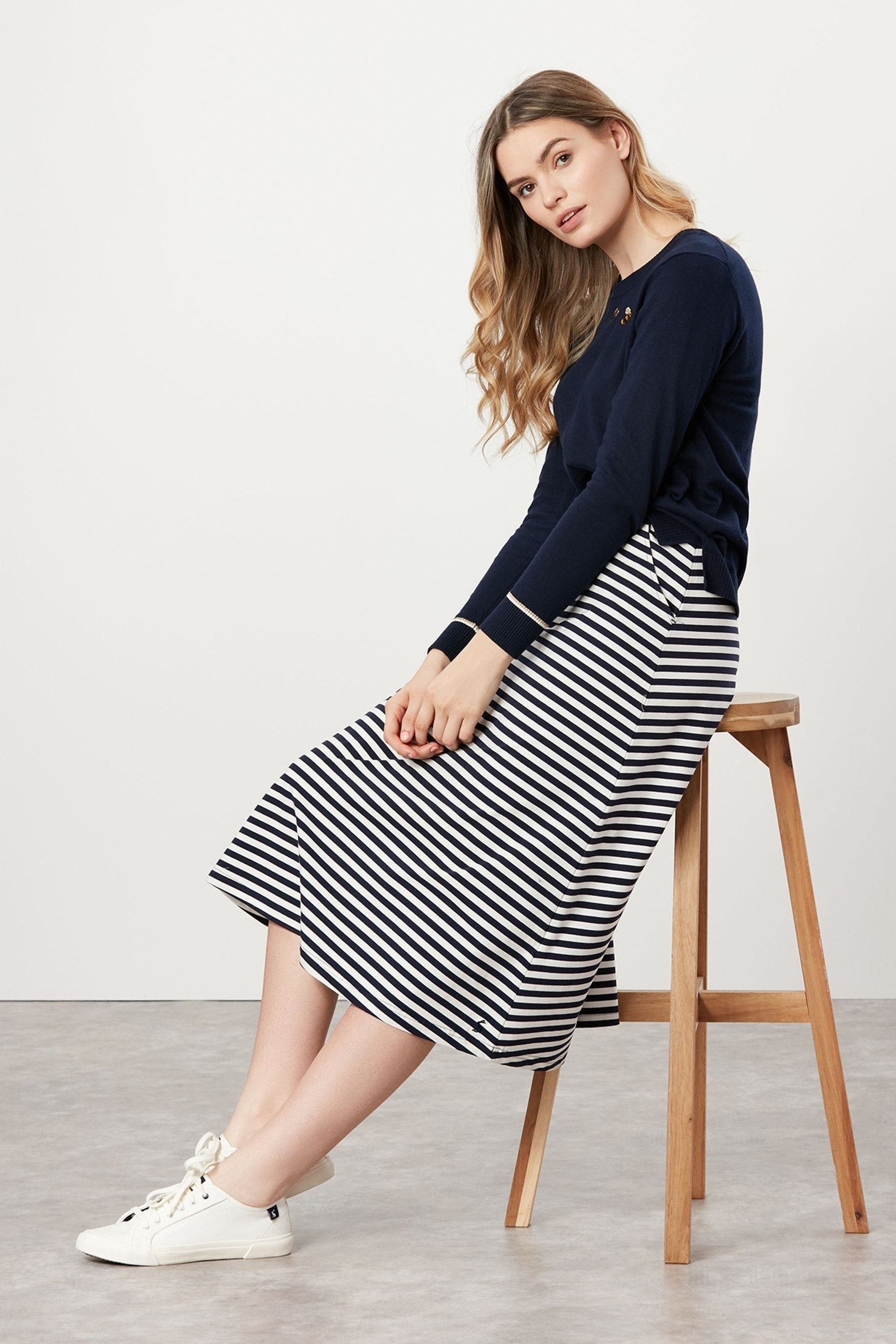 Buy Joules Eden Jersey Midi Skirt from Next Luxembourg