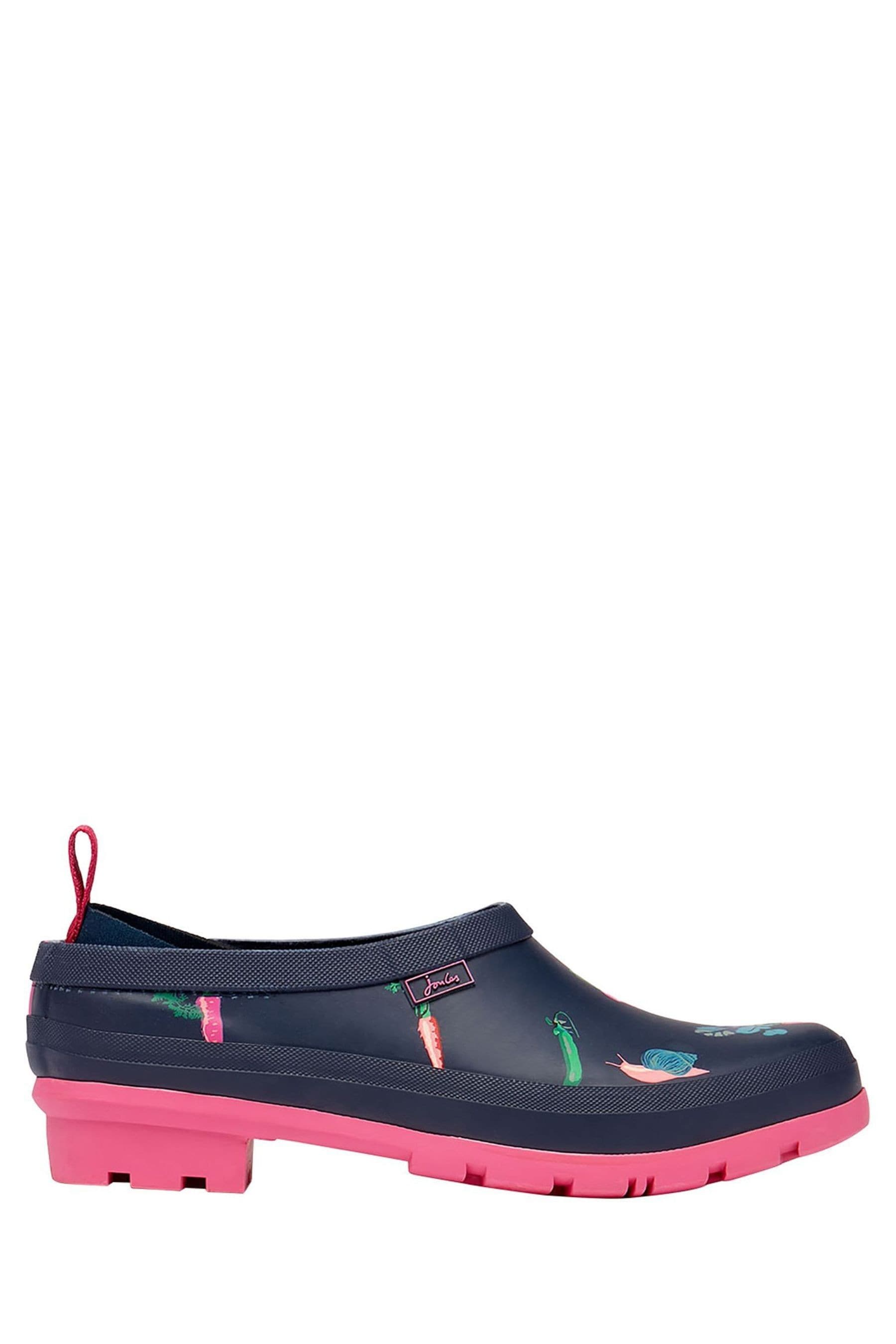 Buy Joules Navy Veg Blue Pop On Printed Welly Clogs from Next Luxembourg