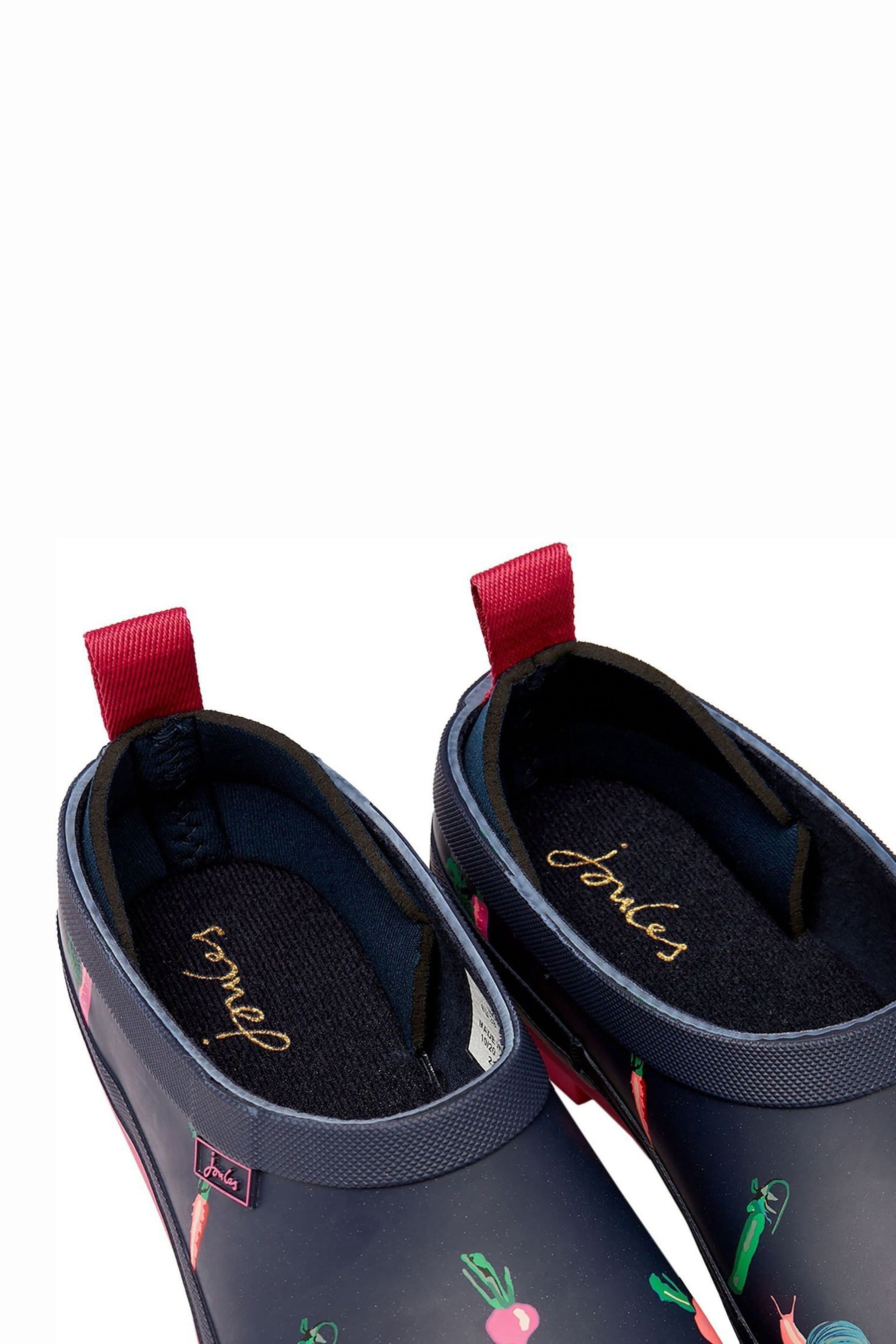 Buy Joules Navy Veg Blue Pop On Printed Welly Clogs from Next Luxembourg
