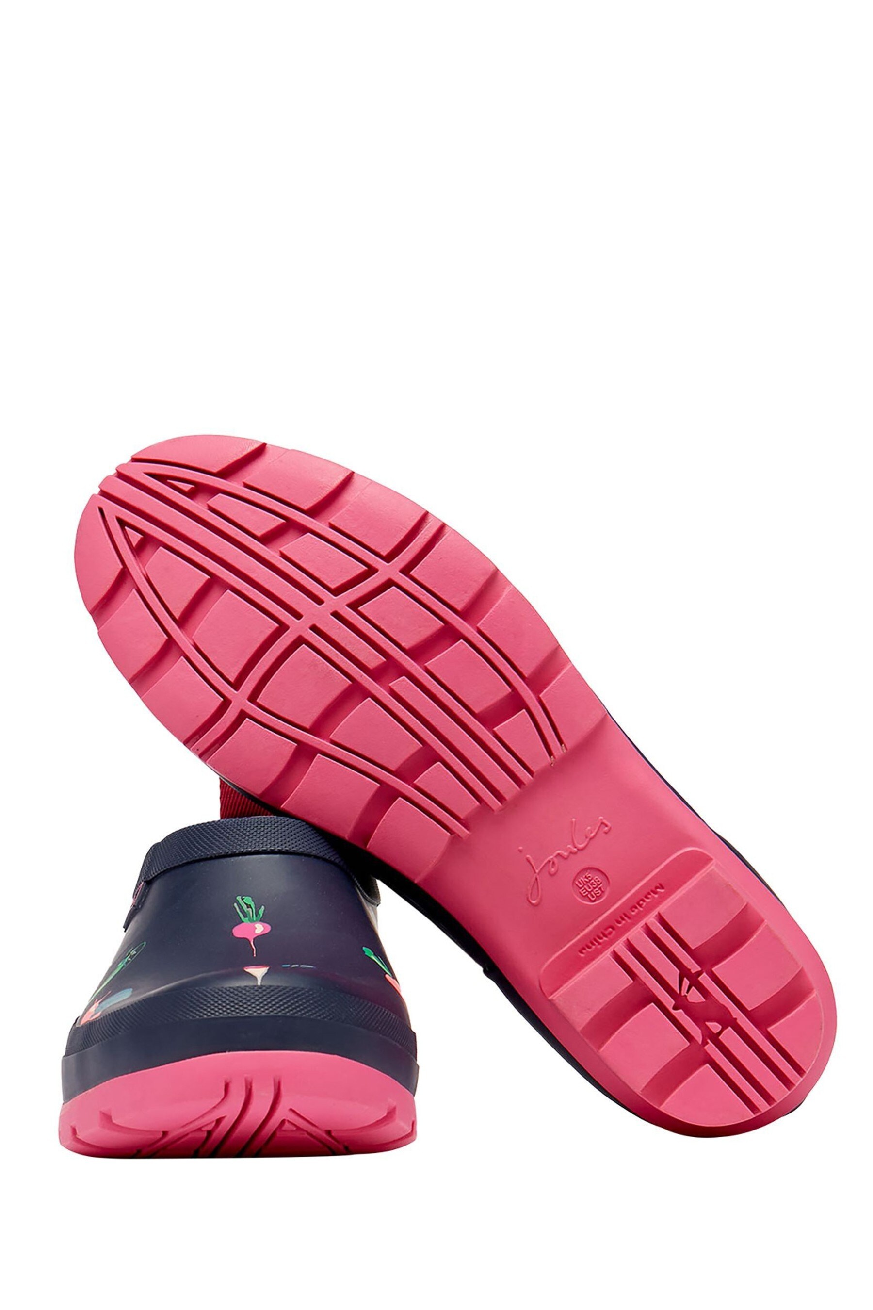 Buy Joules Navy Veg Blue Pop On Printed Welly Clogs from Next Luxembourg